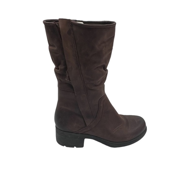 NWT Clarks Women's Brown Leather Mani Juniper Side Zip Boots Size 7M - Picture 6 of 16